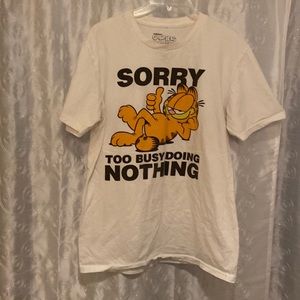 Garfield “Sorry Too Busy Doing Nothing” Shirt Adult Size Medium💥